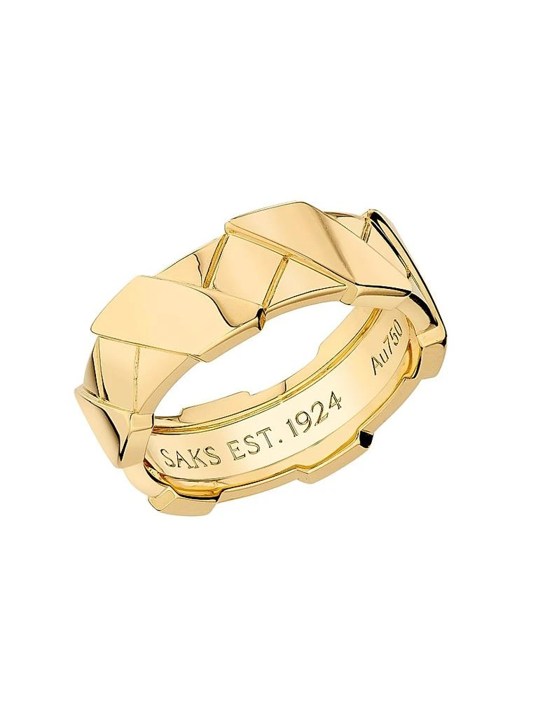 SAKS EST. 1924 Helix Infinite Medium Ring 18K Yellow Gold