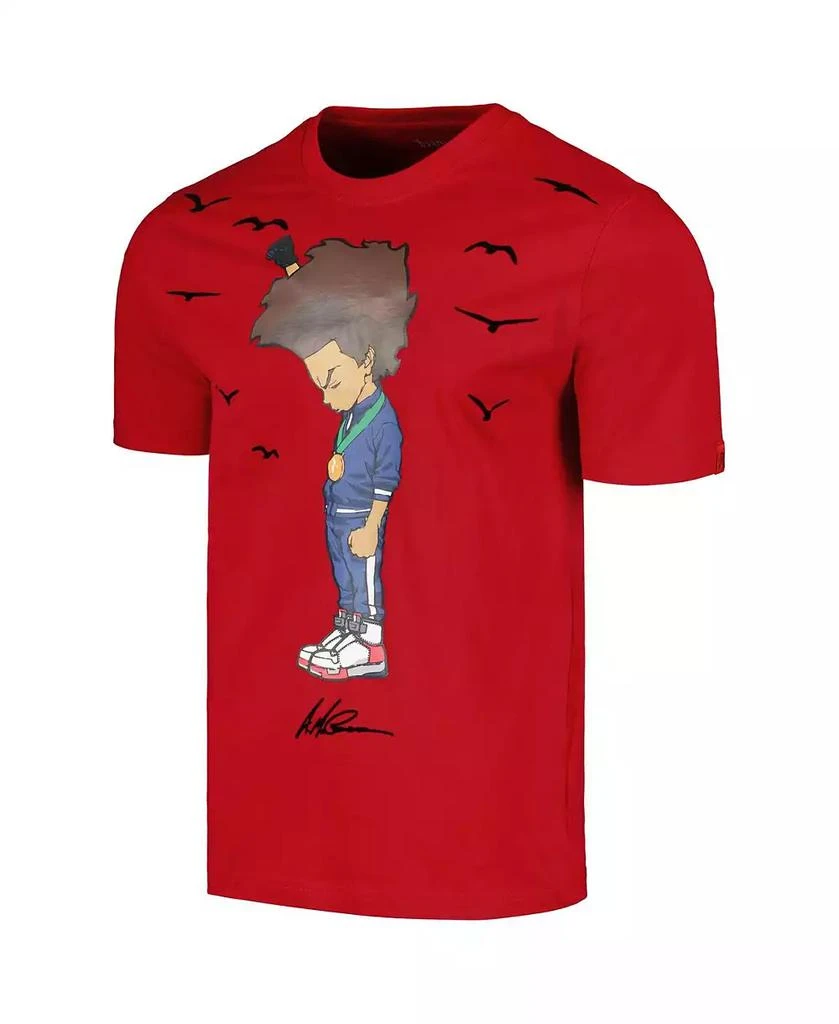 Virtual Thread Men's and Women's Red The Boondocks Huey Champion T-shirt 2
