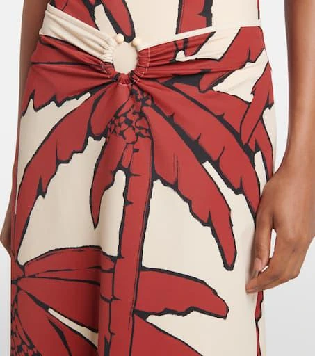 JOHANNA ORTIZ Palms Breath Of Life printed midi skirt 4