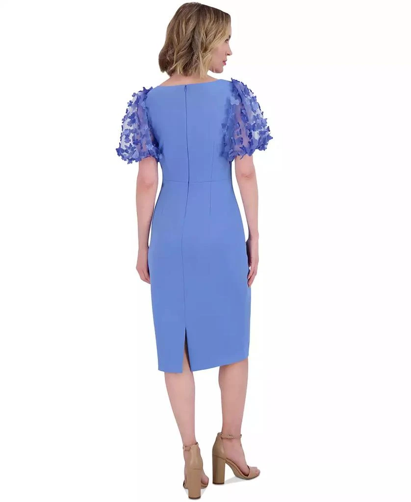 Women's 3D-Appliqu Puff-Sleeve Midi Dress  On Sale Now with Up to 61% Off  | Discover Exclusive Deals & Savings at BeyondStyle  Authentic Eliza J  dress|women's fashion|dresses with Limited-Time Discounts, Free