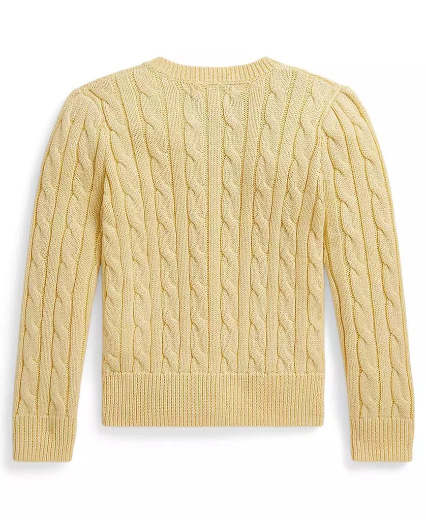 Ralph Lauren Girls
 2T-6X Metallic Cable-Knit Cardigan 2