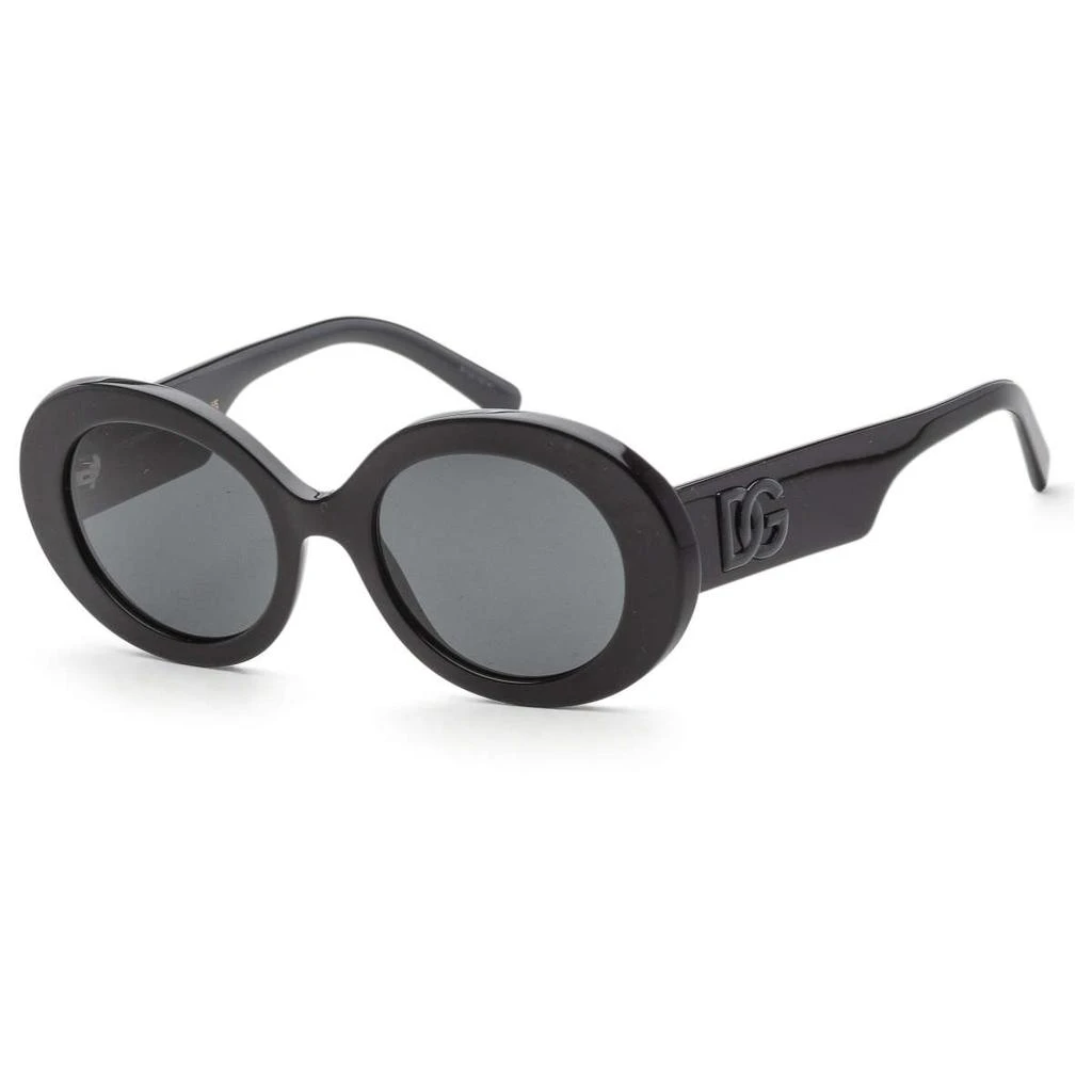 Dolce & Gabbana Dolce & Gabbana Women's Black Oval Sunglasses 1