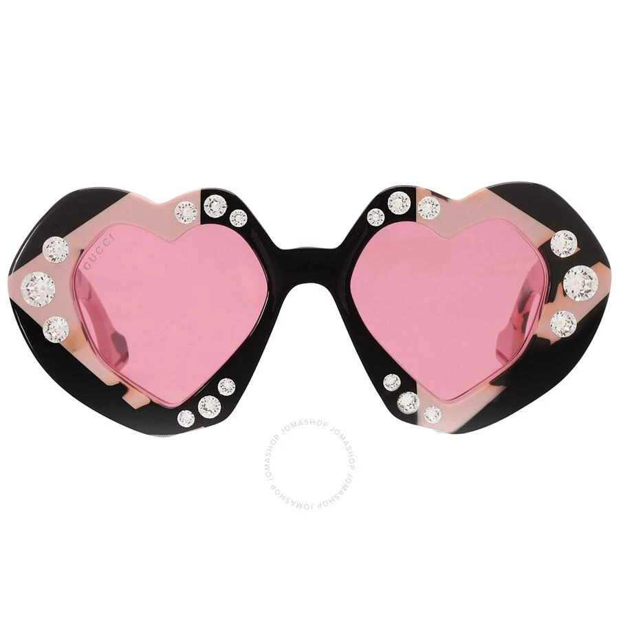 Gucci Red Irregular Ladies Sunglasses GG1329S 001 48 1