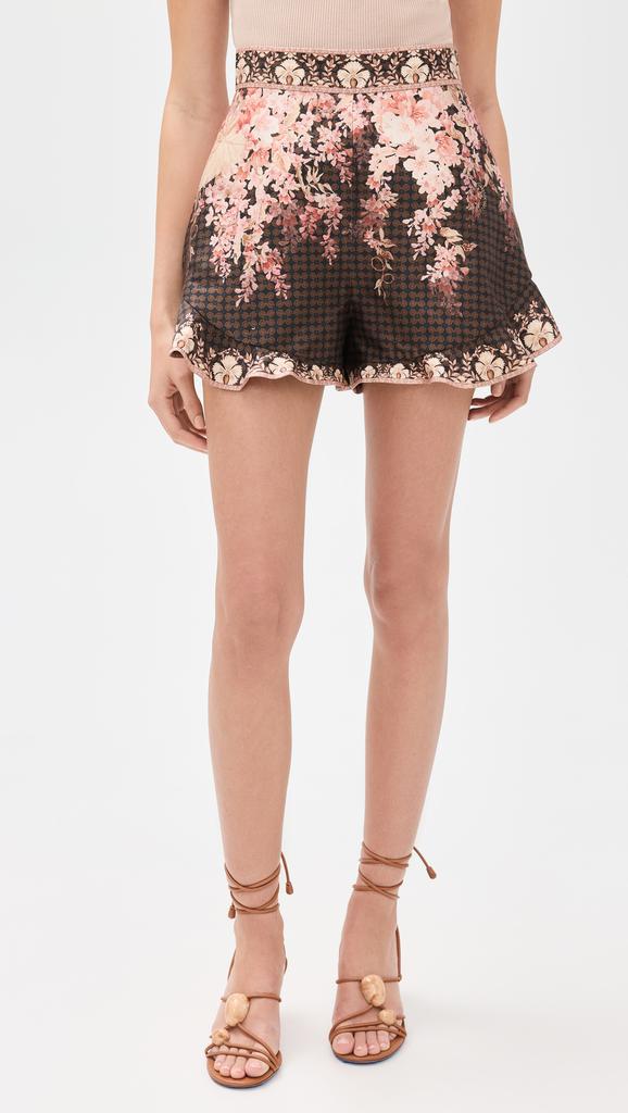 ショーツ ZIMMERMANN SHORTS WITH LACE HEM AND FLORAL PRINT Zimmermann SHORTS WITH LACE HEM AND FLORAL PRINT - Shorts