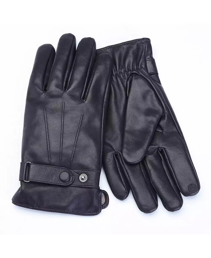 ROYCE New York Lambskin Men's Touchscreen Cashmere Gloves