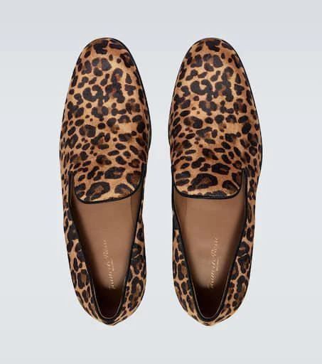 Gianvito Rossi Leopard-print loafers 4