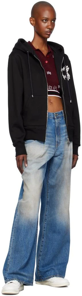 AMIRI Black MA Quad Zip Up Hoodie 4