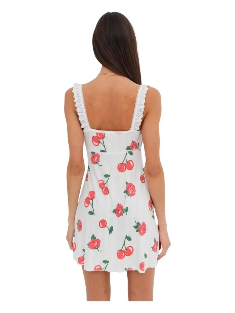 For Love & Lemons Wilma Mini Dress In Red 2