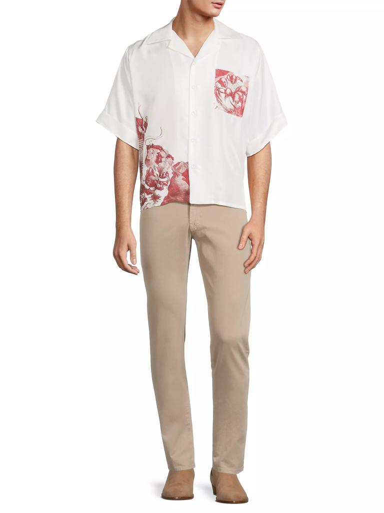 Enfants Riches Déprimés Rat Palace Chemise Silk Short-Sleeve Shirt