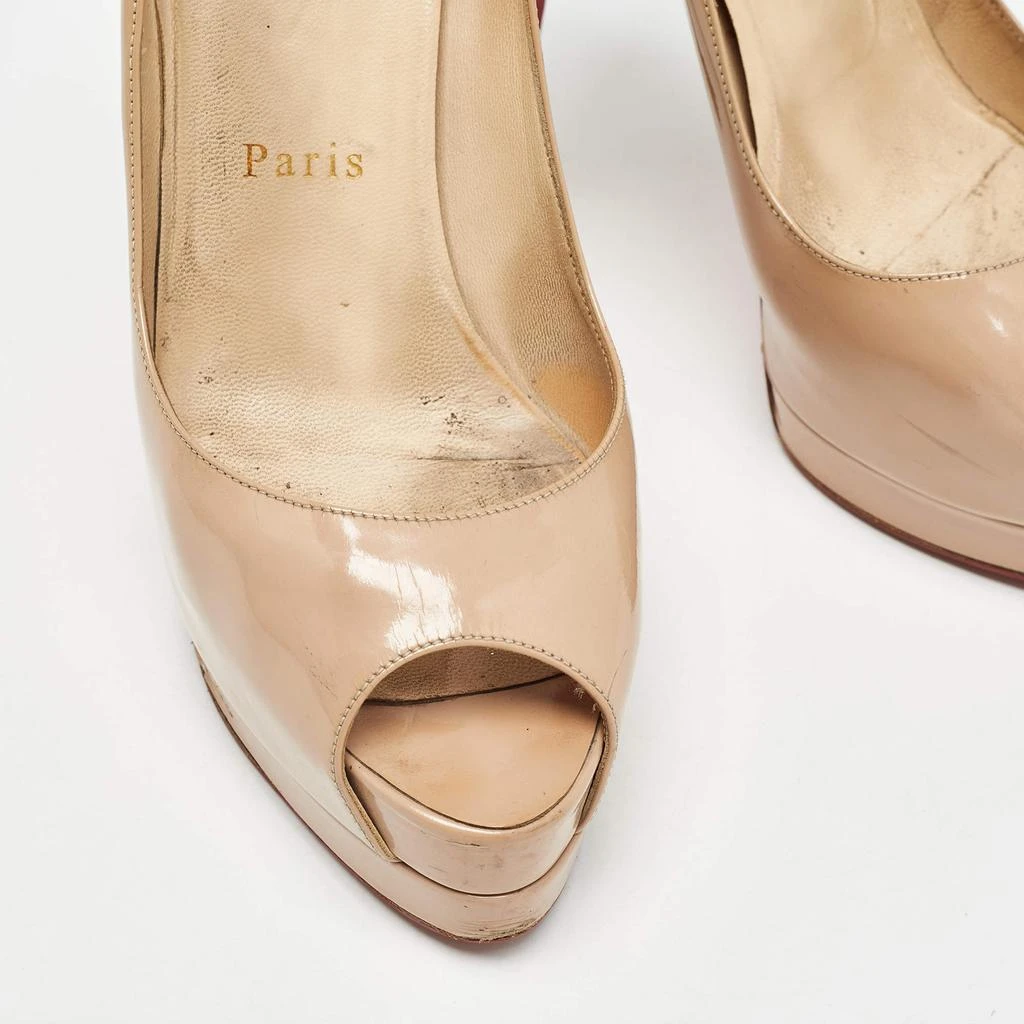 Christian Louboutin Christian Louboutin Beige Patent Leather Altadama Pumps Size 37 9