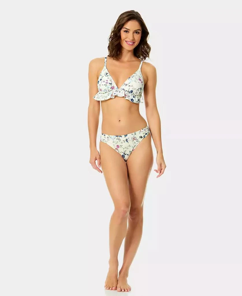 CeCe Women
s Triangle Ruffle Over The Shoulder Bikini Top 4
