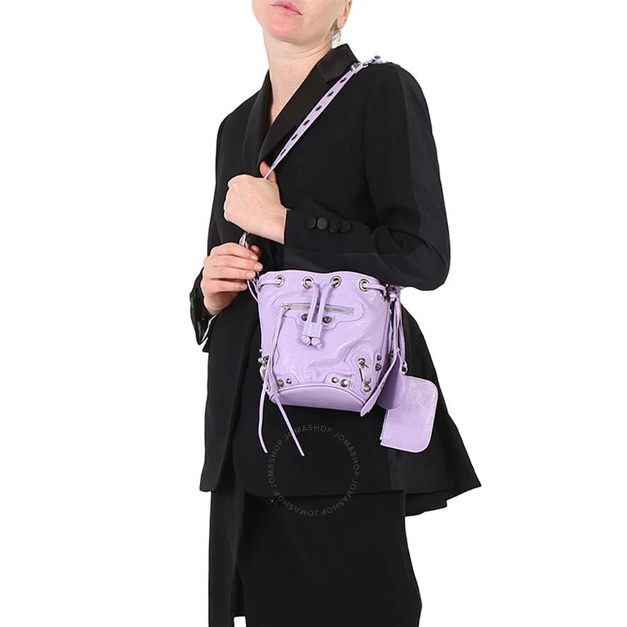 Balenciaga e Cagole Xs Bucket Bag In Light Purple 2