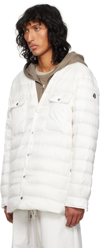 Rick Owens Moncler + Rick Owens Off-White Outershirt Jacket 4