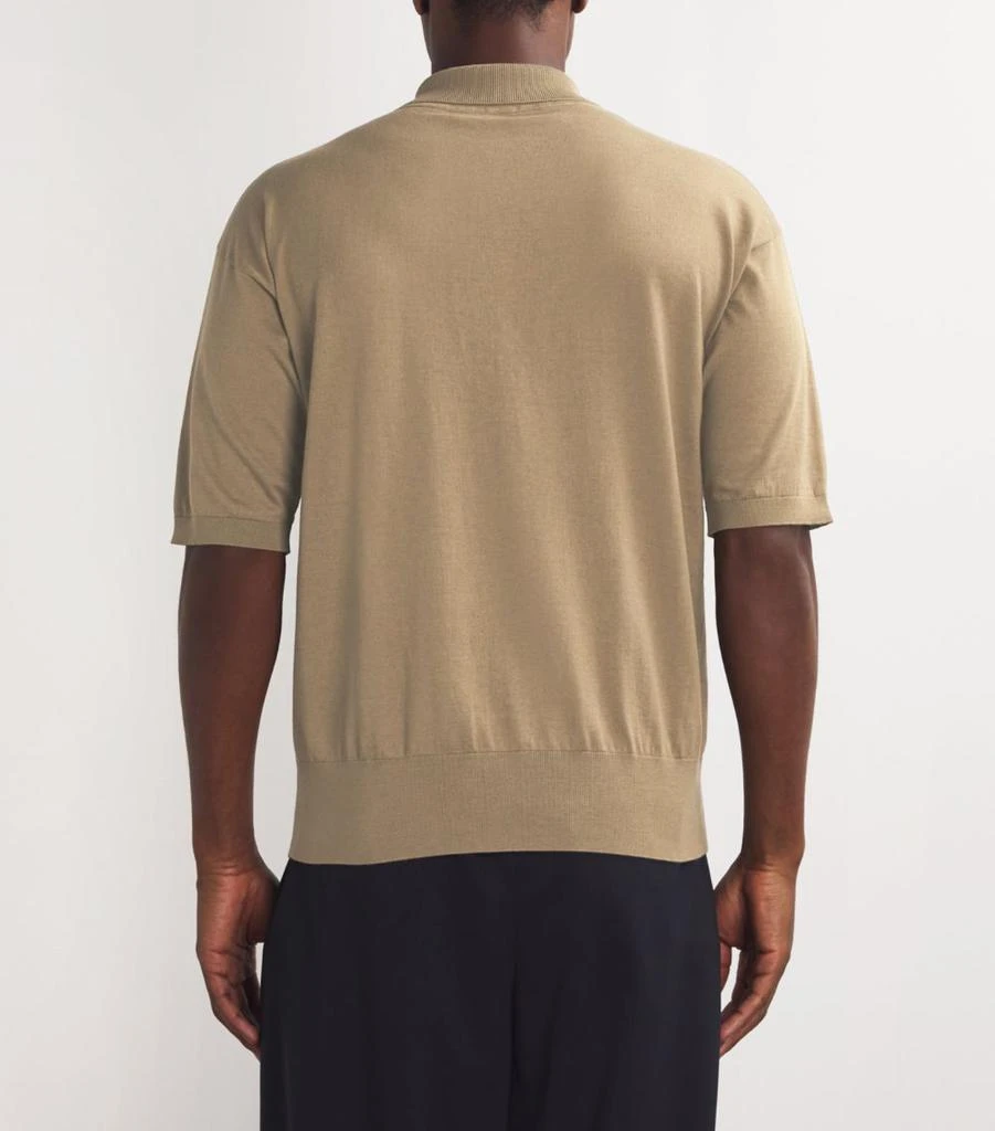 The Row Tiago Cotton-Cashmere Polo Shirt 4