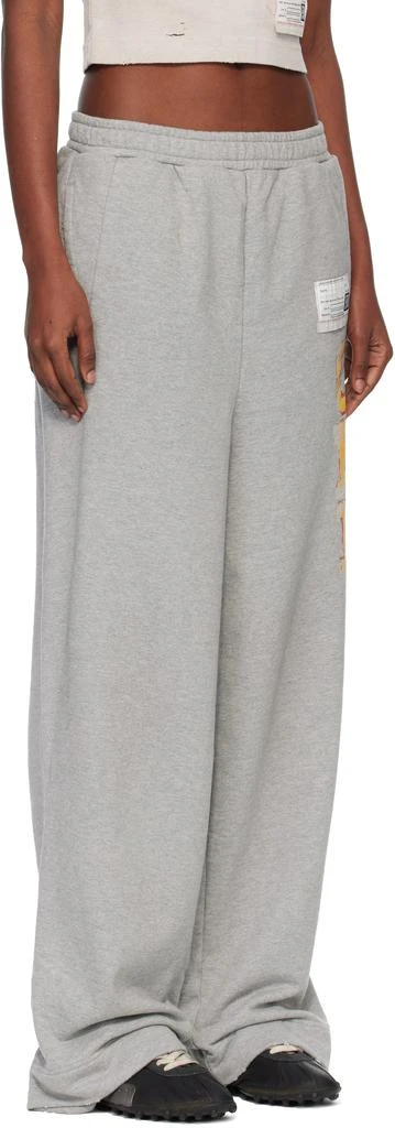 Maison MIHARA YASUHIRO Gray College Print Sweatpants 2