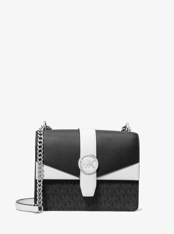Michael Kors Greenwich Small Color-Block Signature Logo Crossbody Bag 1