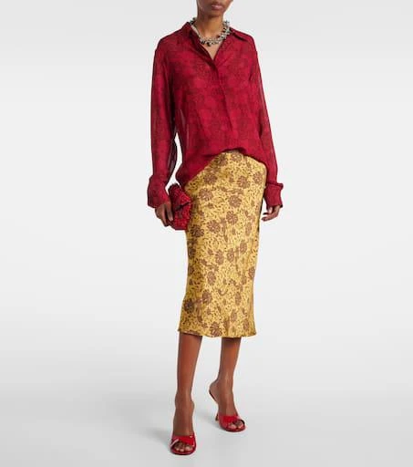 Dries Van Noten Patent leather wedge mules 3