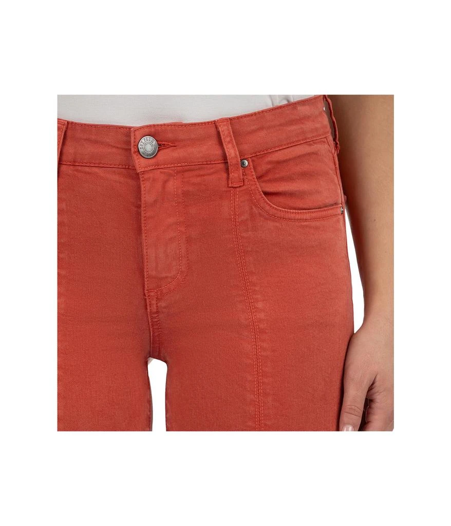 KUT from the Kloth Amy Crop Straight Leg- Roll Up Fray Princess Seam 4