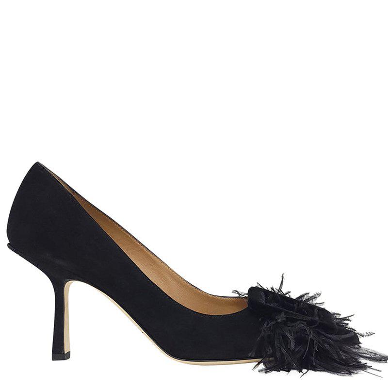 Madison Maison Black Suede Heel Pump