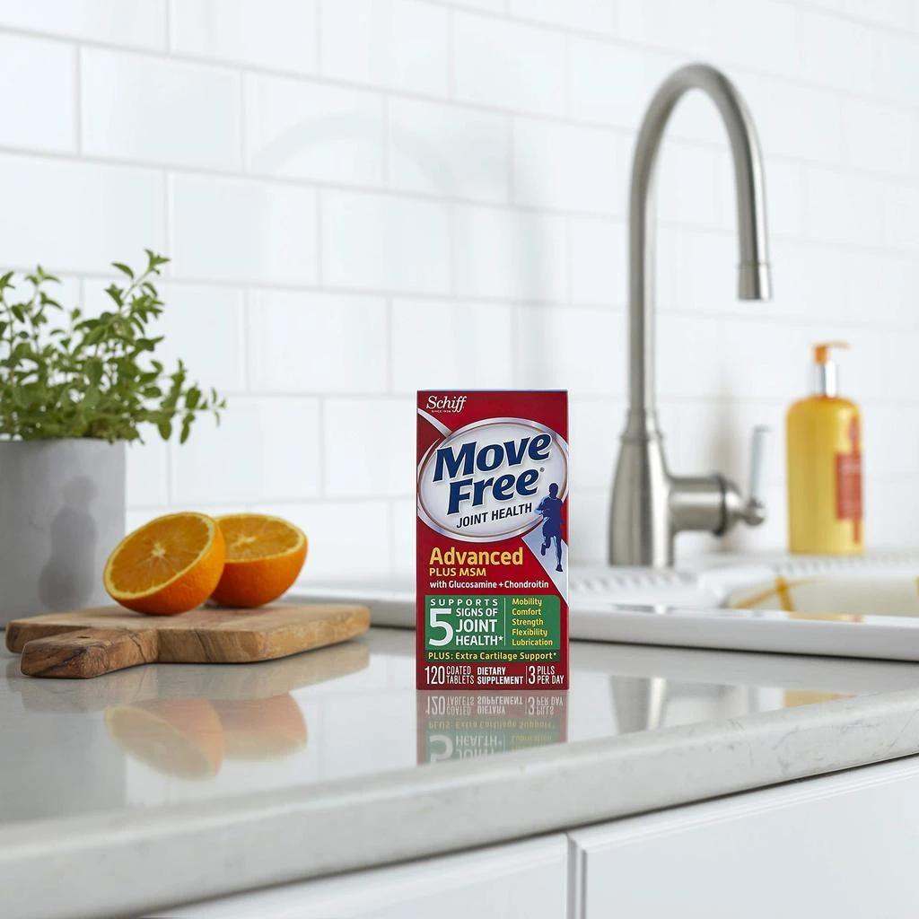 Move Free Move Free Advanced Glucosamine Chondroitin MSM Joint Support Supplement, Supports Mobility Comfort Strength Flexibility 
Bone - 120 Count (Pack of 3) 15