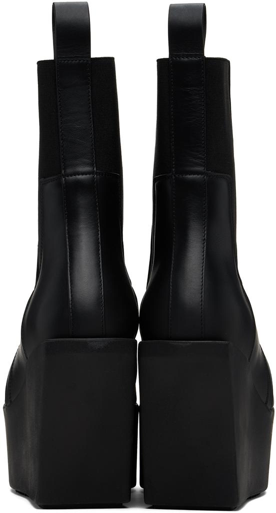 Rick Owens Black Sliver Platform Beatle Boots