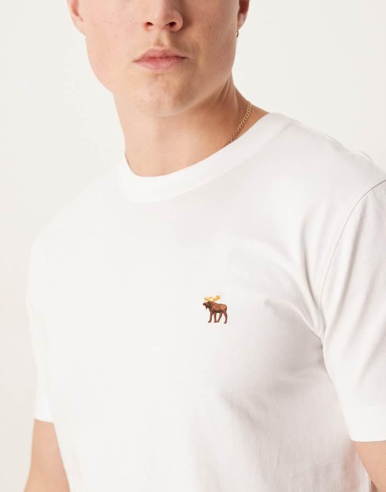 Abercrombie & Fitch Abercrombie & Fitch essential 5 pack t-shirt in white multi