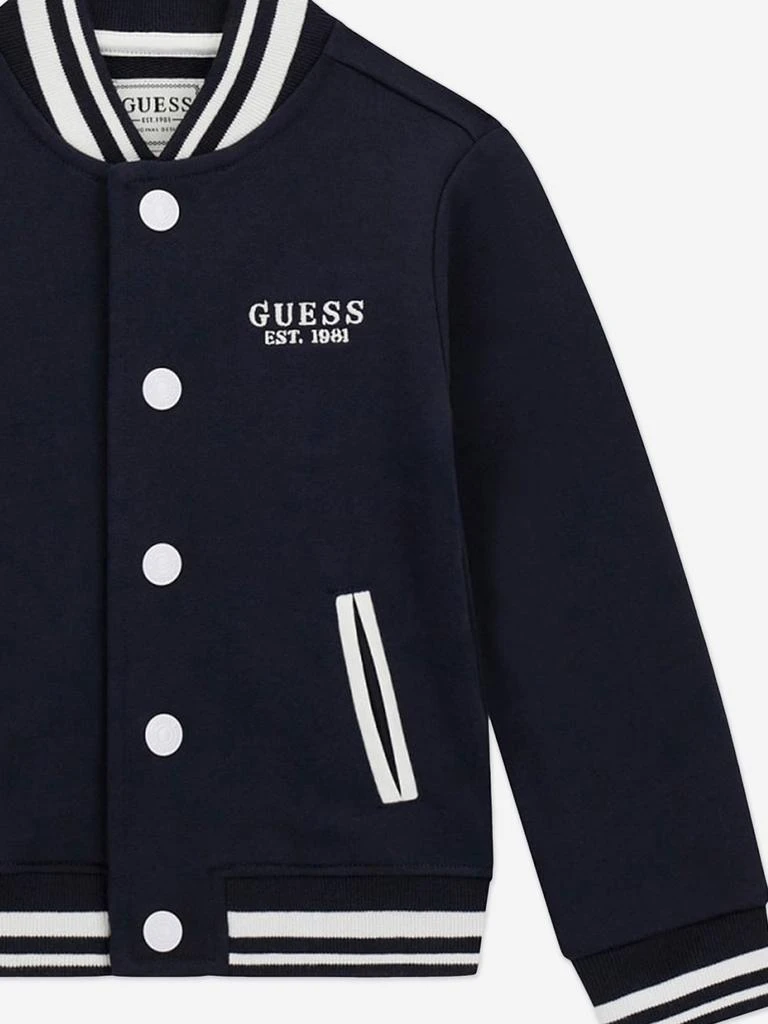 GUESS Guess Boys Fleece Bomber Jacket in Navy 3