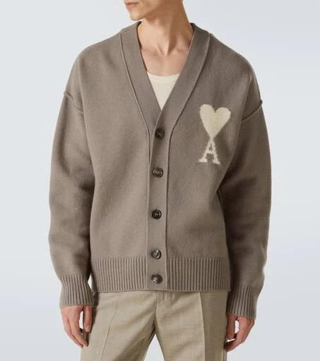 AMI Ami De Cœur virgin wool cardigan 3