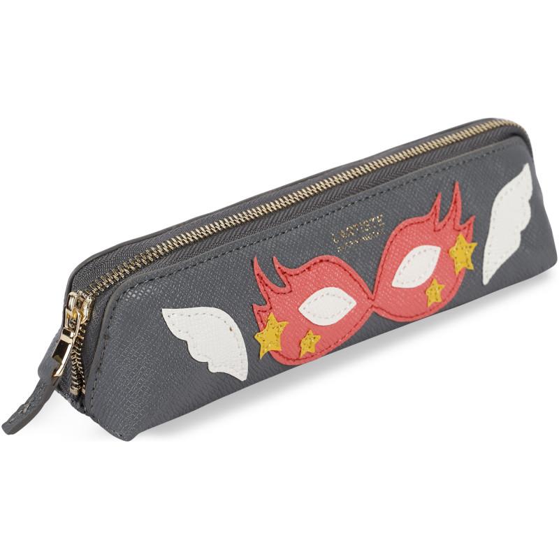 PRINTWORKS Superhero eye mask pencil case in pink