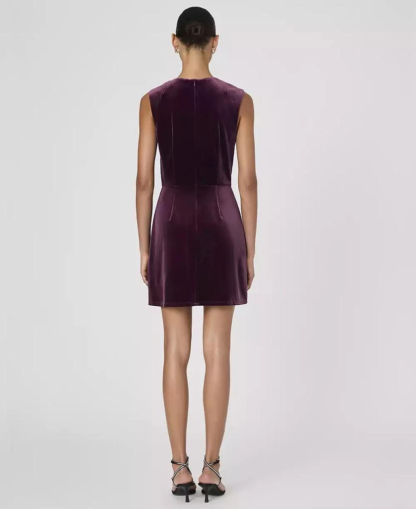 French Connection Women's Stretch Velvet Square-Neck Dress 2