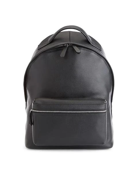 ROYCE New York Pebbled Leather Laptop Backpack 1