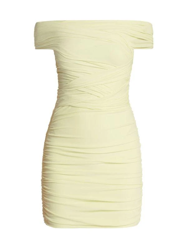 Alexander Wang Off Shoulder Bandage Mini Dress 5