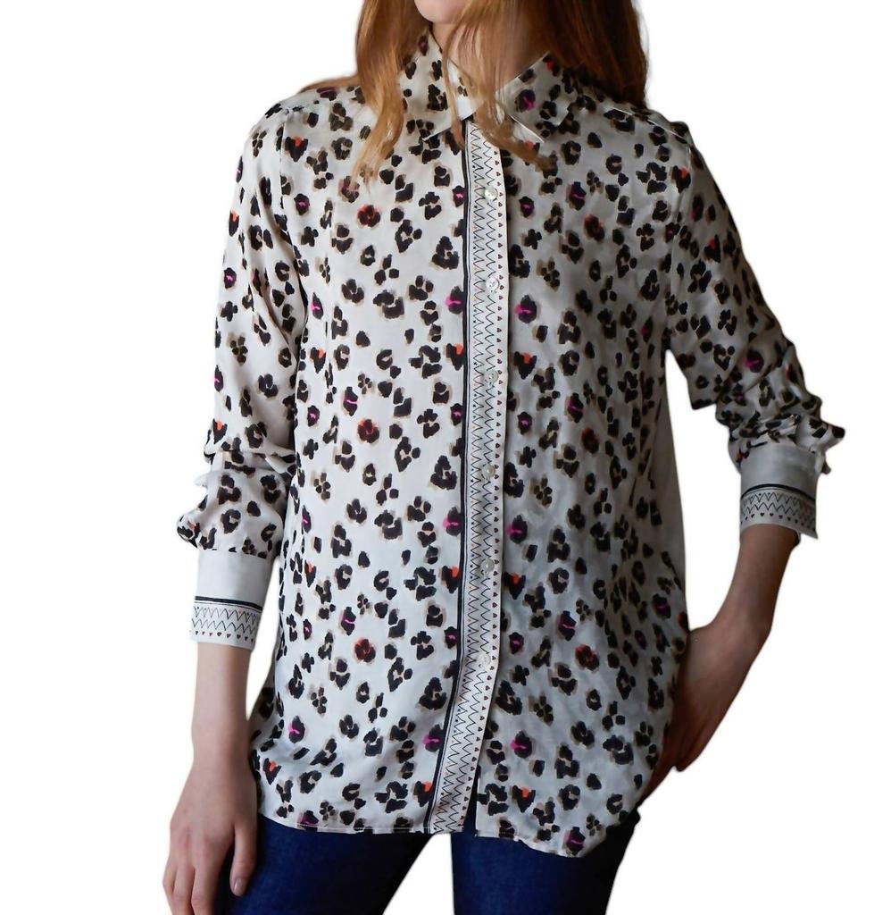 VILAGALLO Vilagallo - TIGER PRINT SHIRT