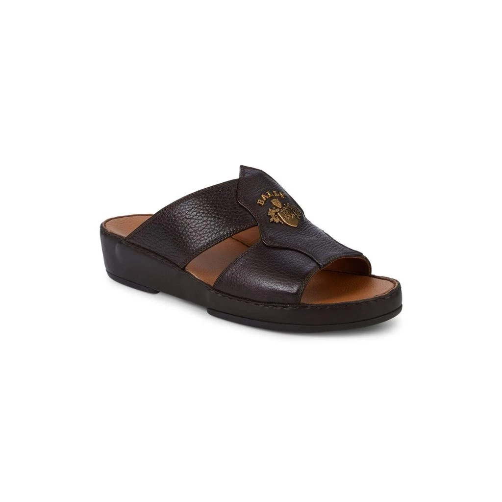 Bally Hakman Mens Safari Grained Leather Sandals 1