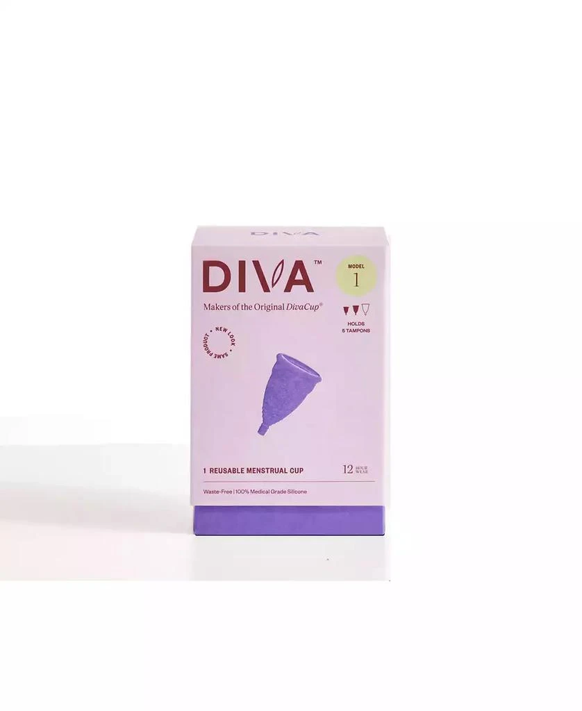 Divacup Diva Cup BPA-Free Reusable Menstrual Cup Leak-Free - Up To 12 Hours Of Protection Model 1