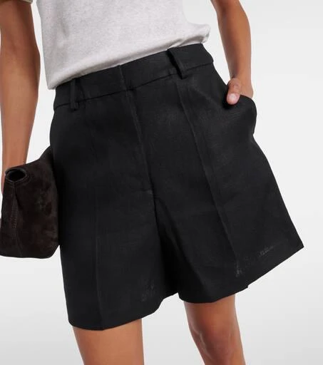 Faithfull Antibes high-rise linen shorts 4