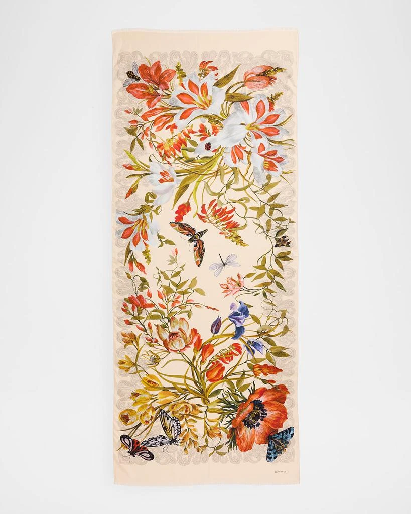 ETRO Bohemian Print Cotton 
Silk Scarf