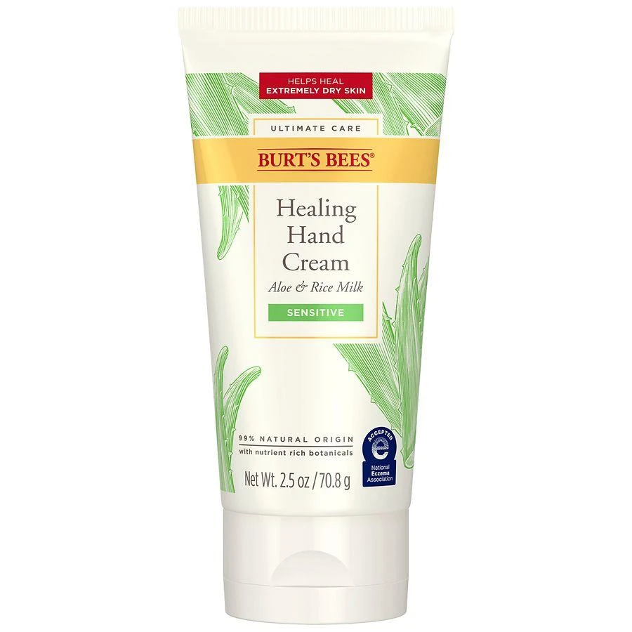 Burt's Bees Ultimate Care Aloe + Rice Milk Healing Hand Cream for Sensitive Skin 3