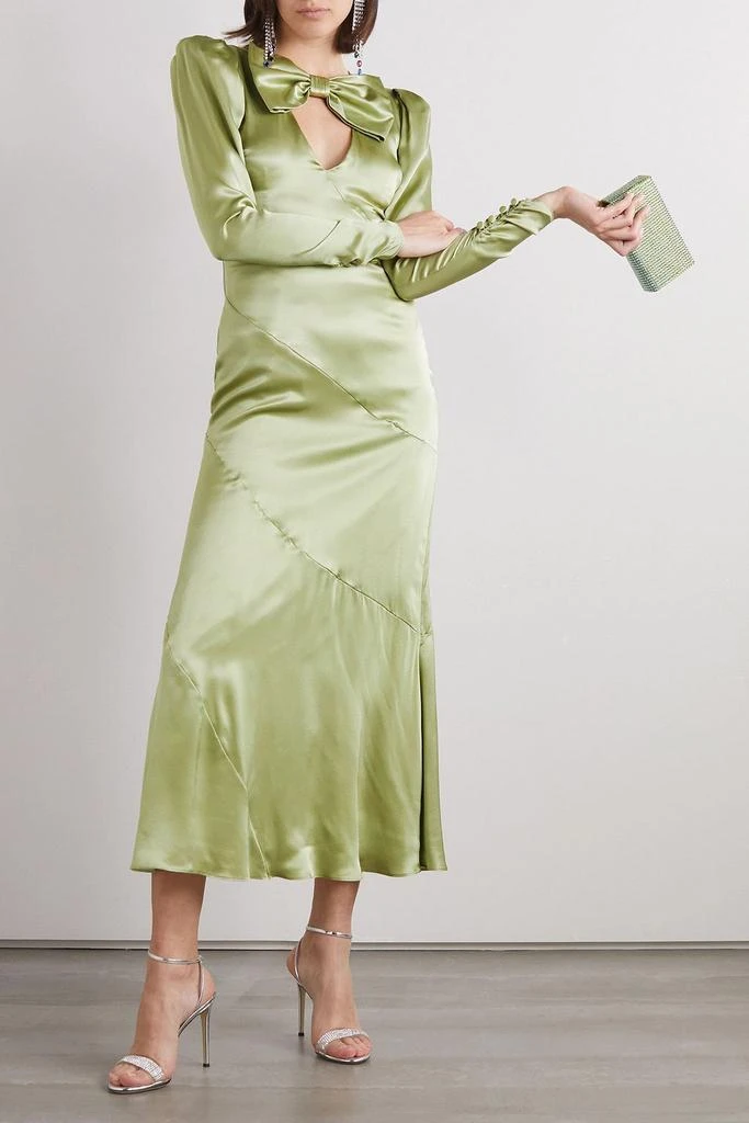 Bow-detailed silk-satin midi dress  On Sale Now with Up to 85% Off |  Discover Exclusive Deals & Savings at BeyondStyle  Authentic Alessandra  Rich midi dresses|summer dresses|women|clothing|dresses with Limited-Time  Discounts, Free