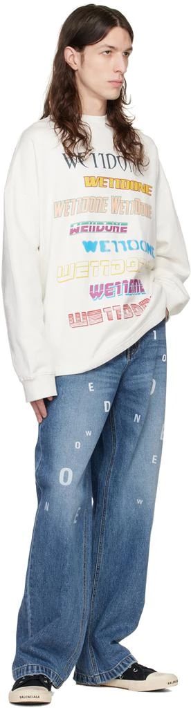 We11done White Printed Sweatshirt 4