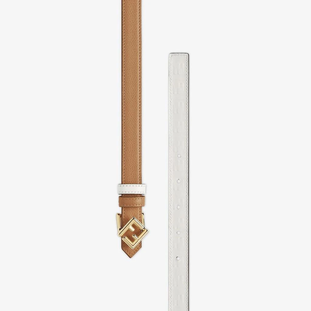 Fendi CINTURON 2 CM REV CAMEL BLANCO MONOGRAMA 2