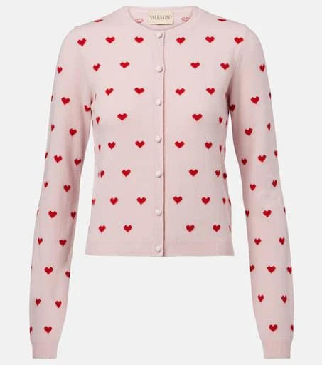 Valentino Jacquard virgin wool cardigan 1