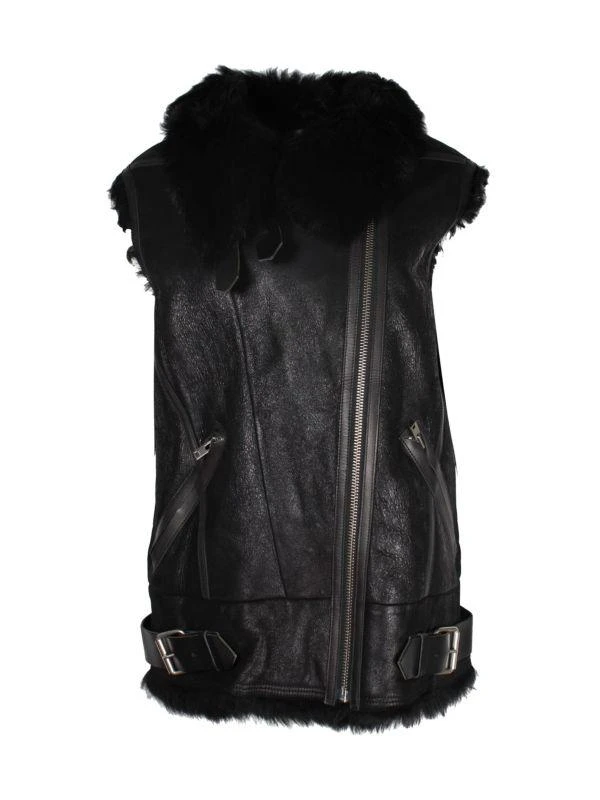 Shop Shearling-Lined Leather Vest on Sale at BeyondStyle – Get