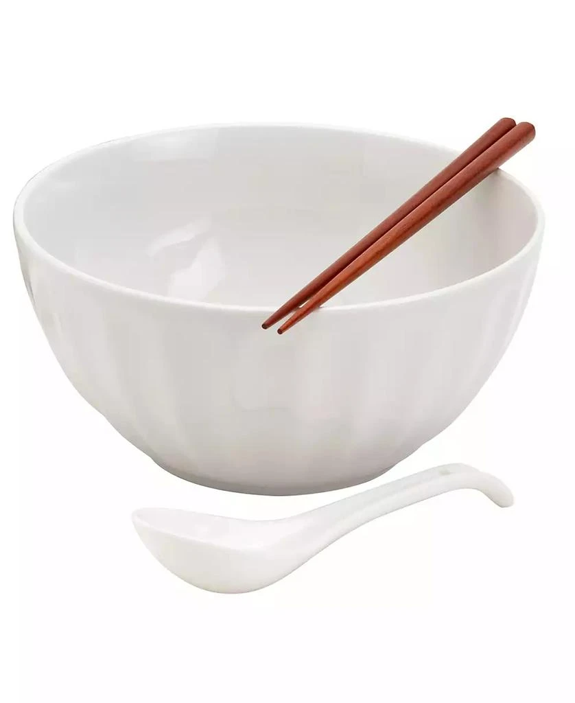 INFUSE Asian Ceramic 8 Piece Ramen Bowl Set 2
