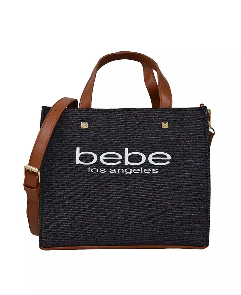 Bebe Rian Canvas Medium Satchel Bag