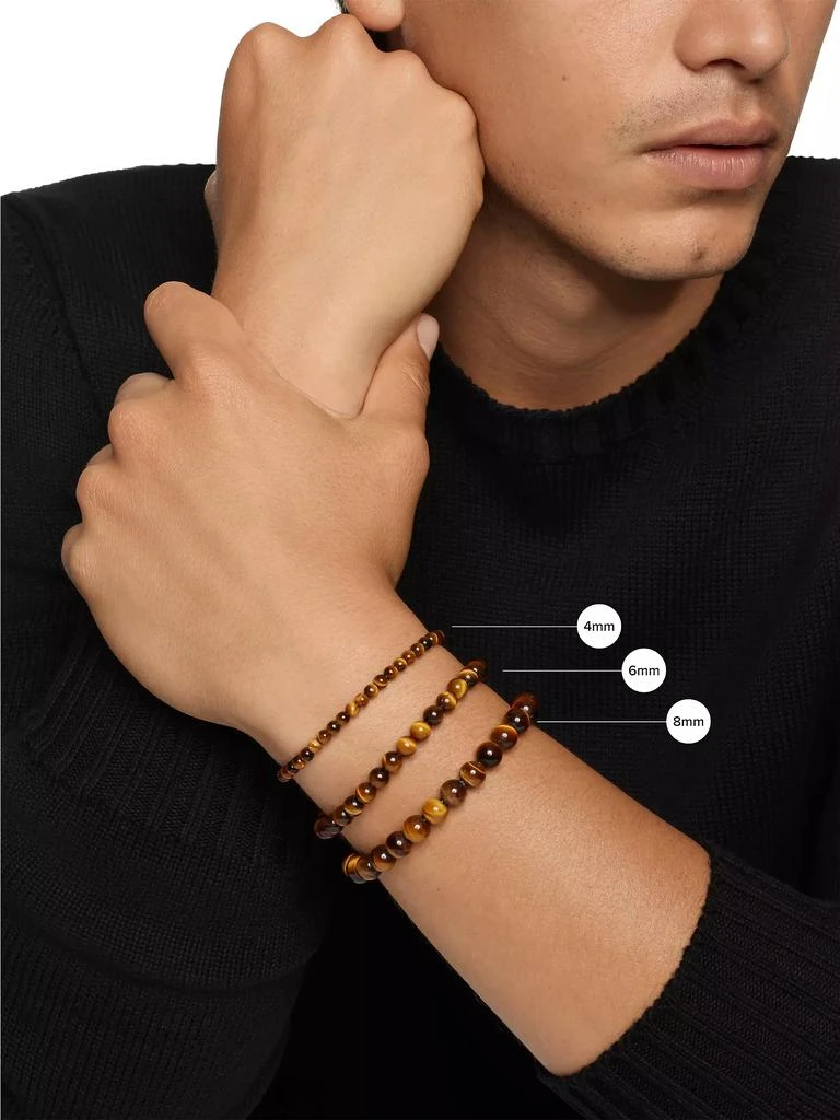 David Yurman Spiritual Bead Turquoise & Sterling Silver Bracelet 7