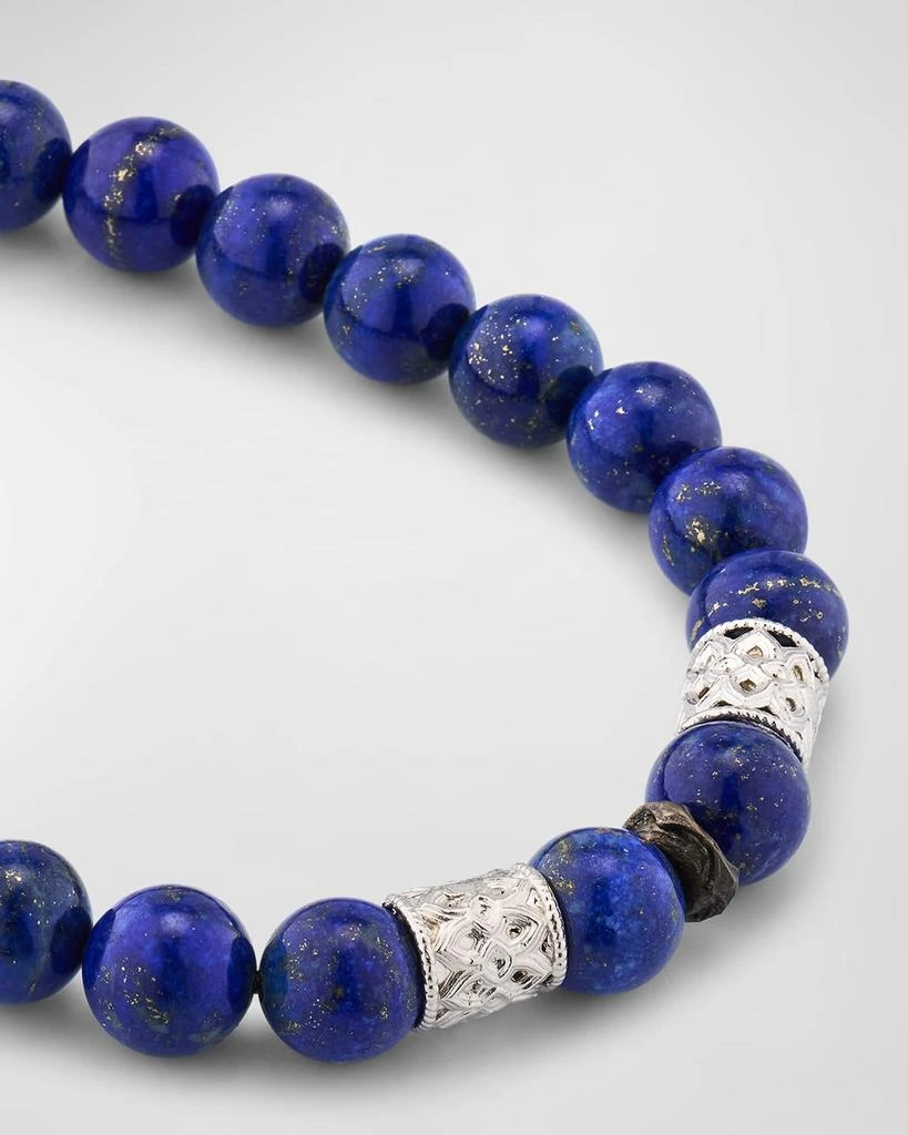 Armenta Men's Lapis Beaded Bracelet 3