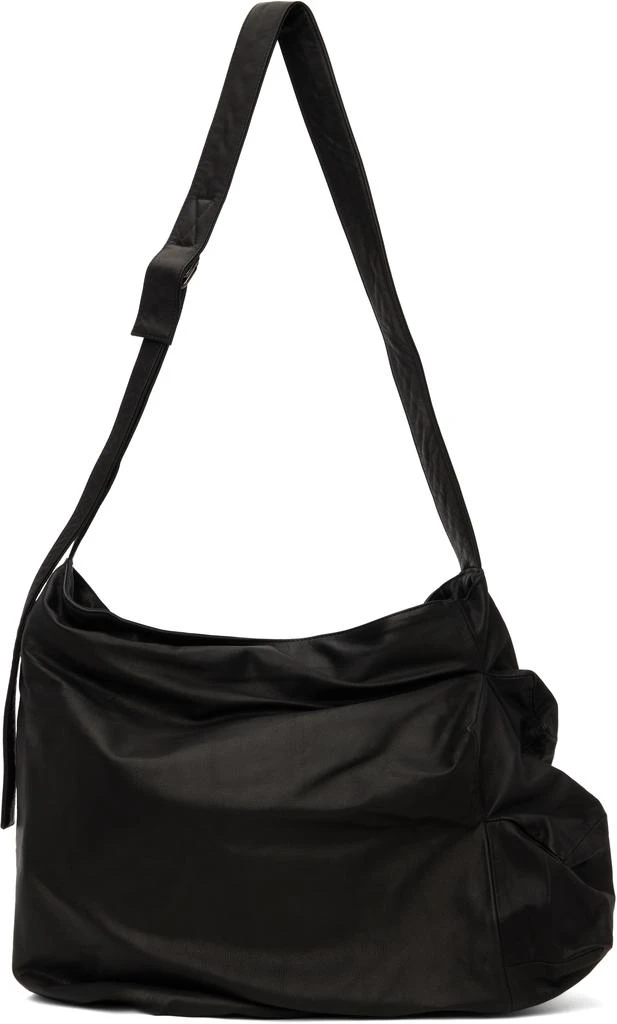 YOHJI YAMAMOTO Black Uneven Crossbody Bag 1