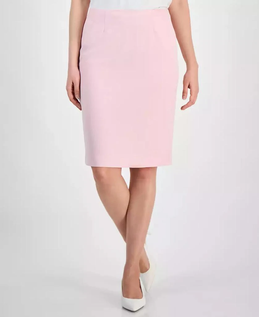 Kasper Women's Stretch-Crepe Back-Vent Skimmer Pencil Skirt 1