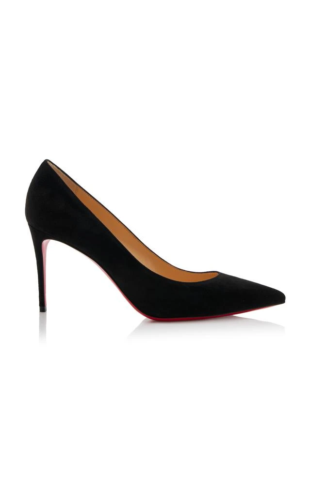 Christian Louboutin Christian Louboutin - Kate 85mm Suede Pumps - Black - IT 38 - Moda Operandi 1
